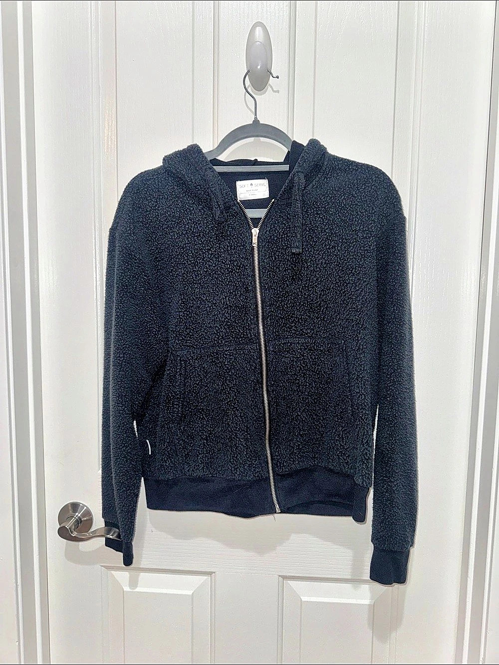 Soft Serve Clothing Cloud Cotton Black Hoodie XS Like New